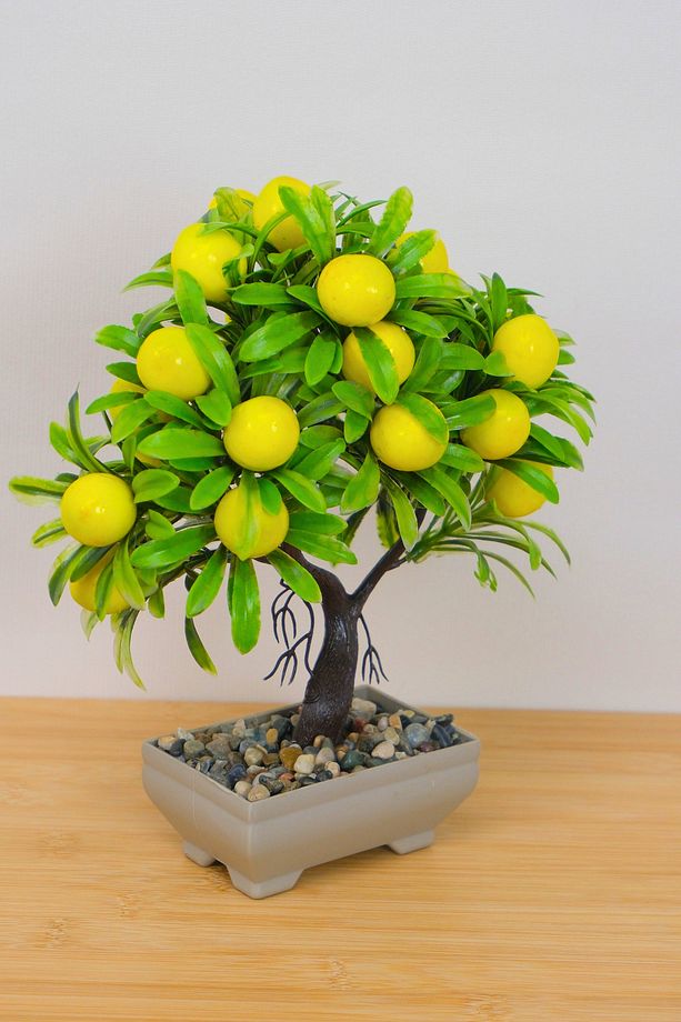 Dekoratif Saksılı Yapay Limon Ağacı EVA-5638 C1-1-423 - 2