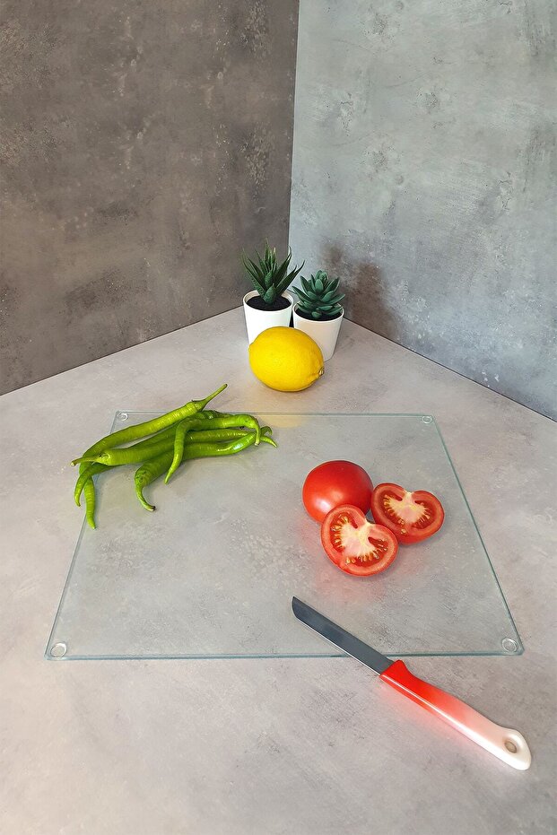 Translucent | Glass Cutting Board - Glass Cutting Board | 29cm X 34cm