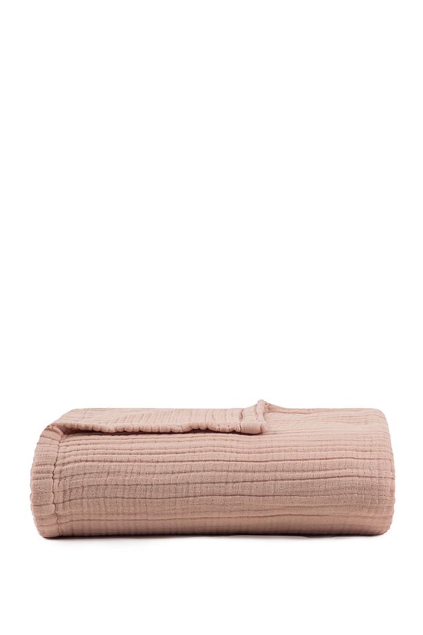 Linen Gauze Keten Cuban Sand Yatak Örtüsü Pike 200x220 cm - 1