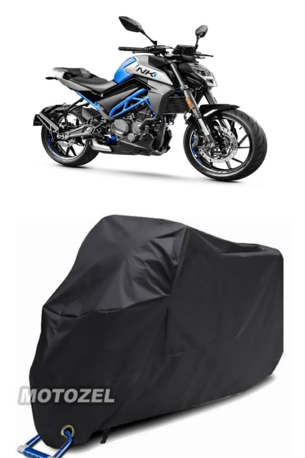 Black Motorcycle Tarpaulin Waterproof for Cf Moto 250Nk Lock Compatible