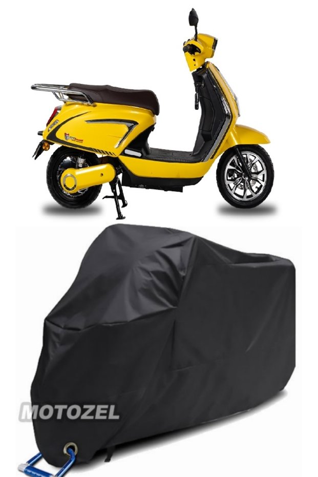Marta 3000 Lock Compatible Black Motorcycle Tarpaulin Waterproof