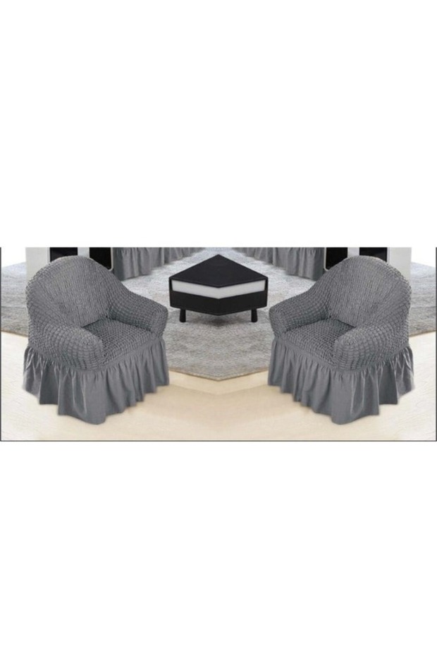 Attractive bubble pattern stretch fabric sofa and chair cover, 2-piece set
