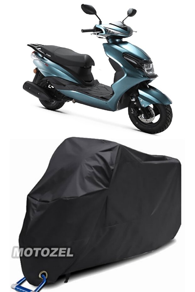 Kuba Space 50 Pro Lock Compatible Black Motorcycle Tarpaulin Waterproof