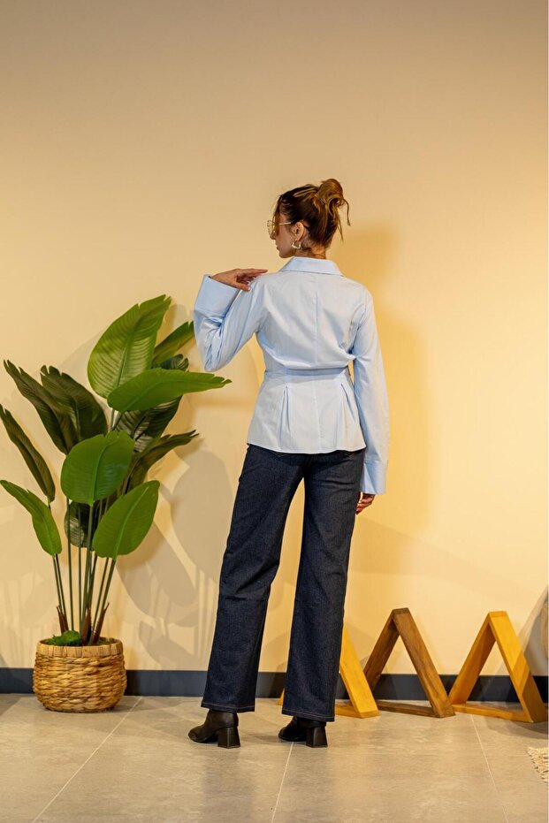 Küll Collection Belden Pensli Gömlek - 5