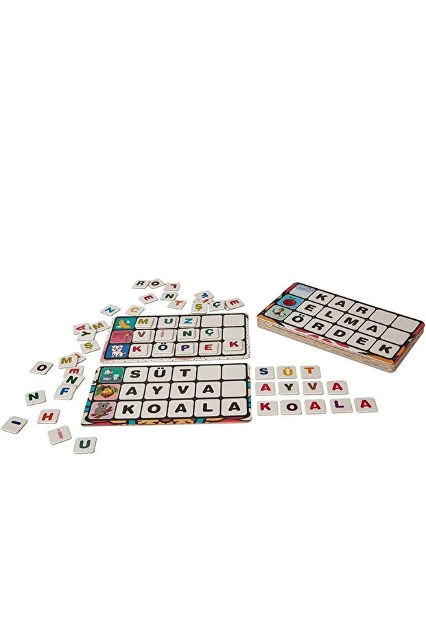 (Set of 3) Letters and Words - Reading and Writing - Numbers Visual Educational Matching for Ages 3+ - 6