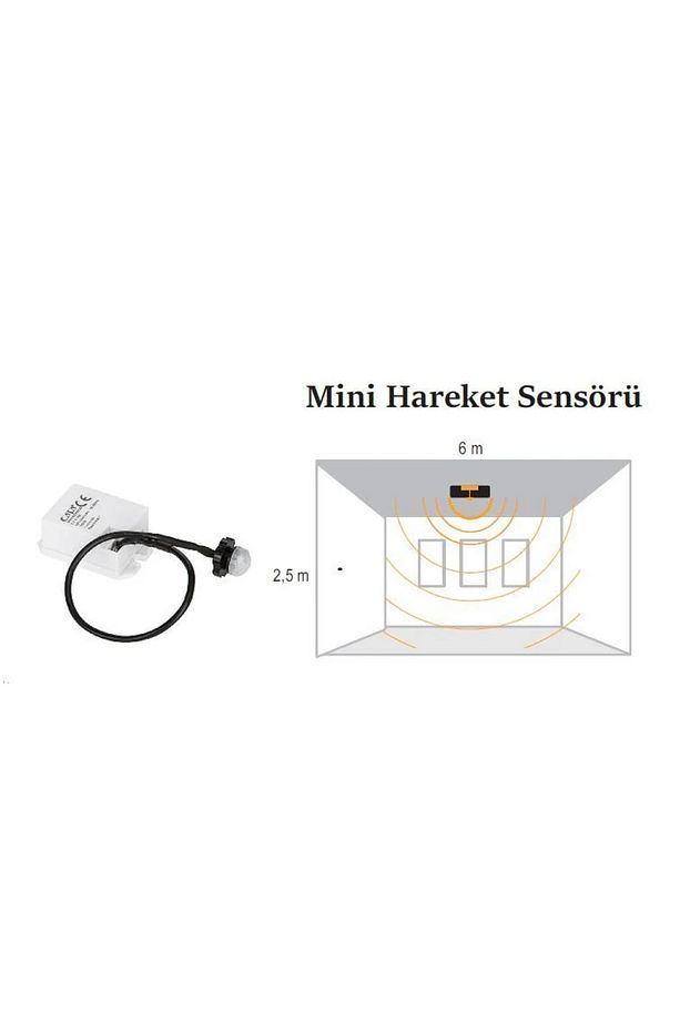 Ct-9188 Mini Tip Sensör Sıva Altı Sensör 360 Derece 800w - 2