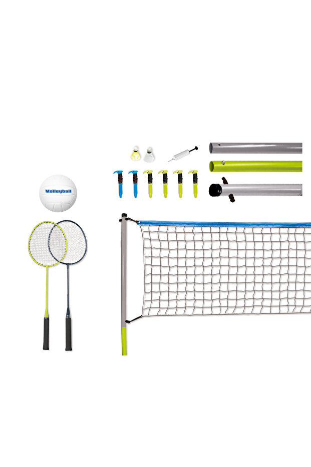Volleyball and Badminton Play Set – Complete Outdoor Game Set for Kids
