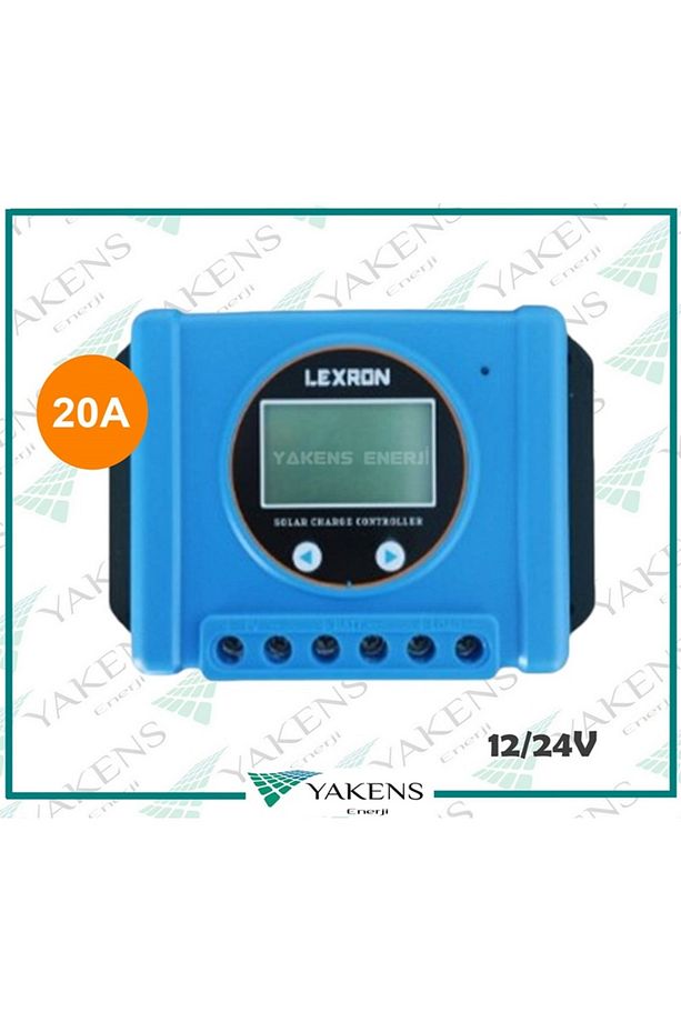 20 Amper 12/24V Solar Pwm Şarj Kontrol Cihazı Lexron - 2