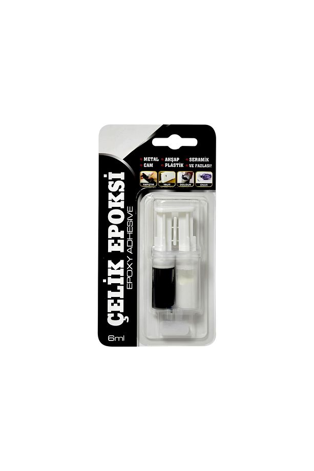 Güçlü Çelik Epoksi Yapıştırıcısı 6 ml Metal Plastik Seramik Cam Çelik Yalıtım Onarma Doldurma - 2