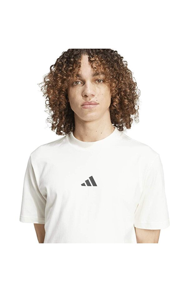 Beyaz Erkek T-shirt M Ce Tee Gd Jf3327 Beyaz Erkek T-shirt M Ce Tee Gd Jf3327 - 3