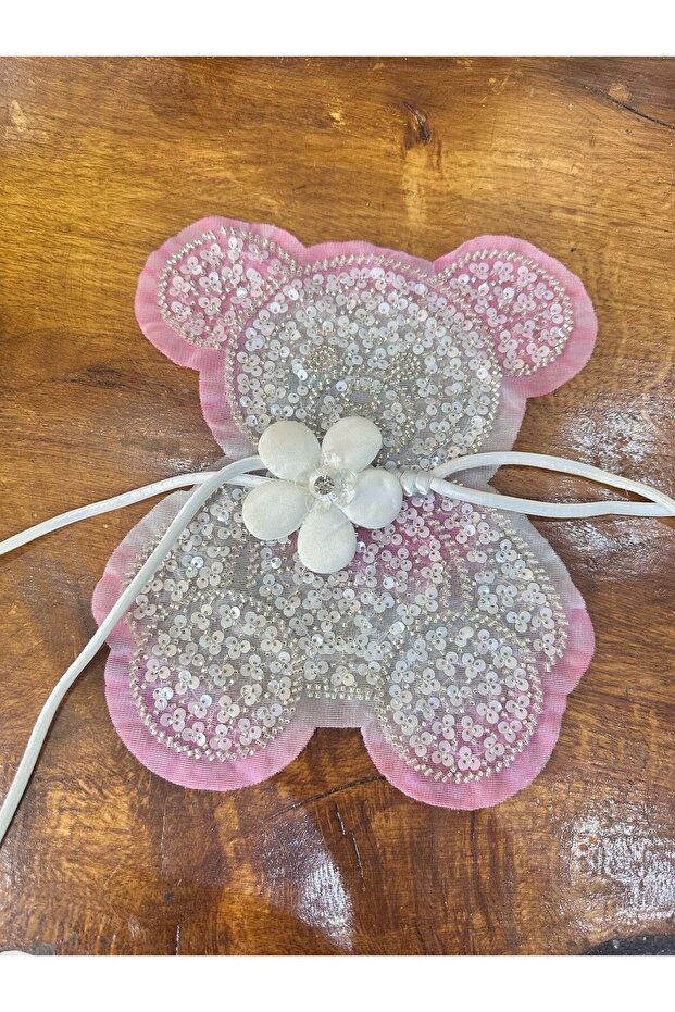 25X20 cm Bead Sequin Embroidery Bear Embroidery Sewing Accessory