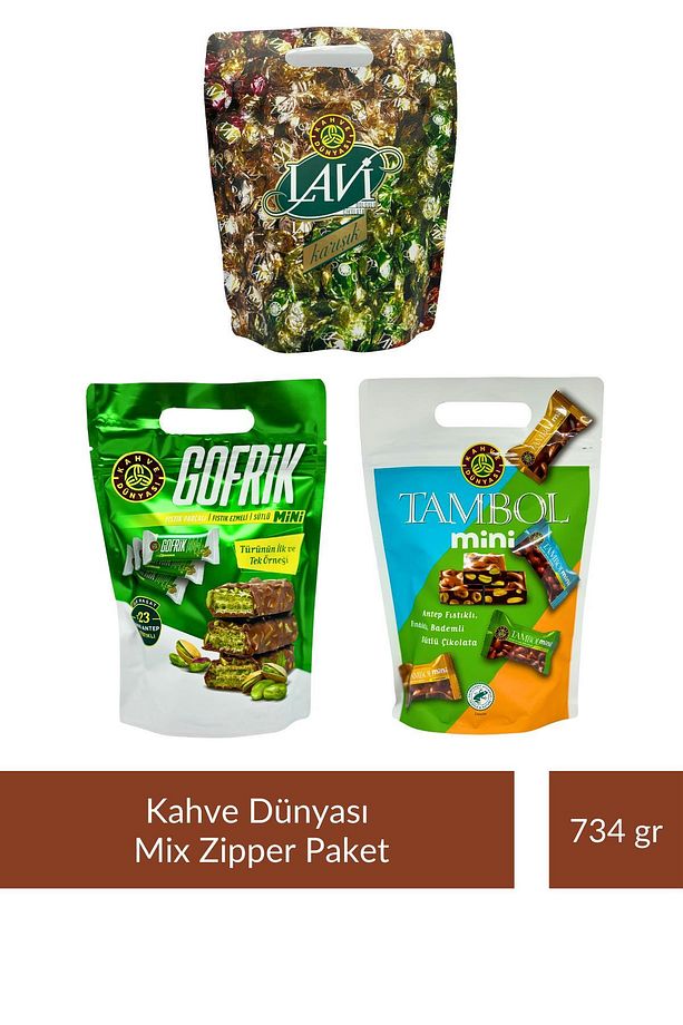 Kahve Dünyası Mix Zipper Paket 734 gr - 1