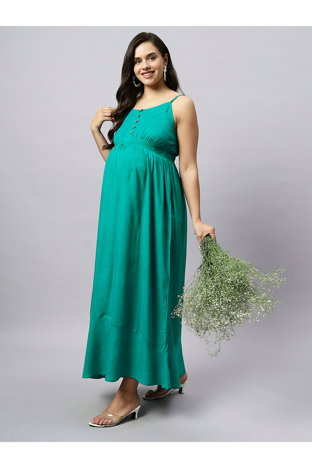 - Maternity gown with Adjustable Speghitt Strape