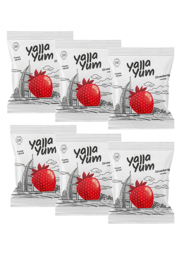 Set of 6 Packs Freeze Dried Strawberry - 6*8g