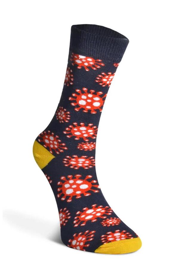 Men's Long Socks - Virus Patterned Clb - 1
