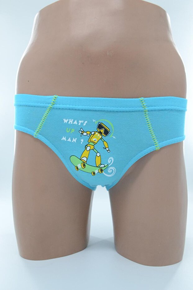 0138 سراويل داخلية للأولاد مطبوعة من Elastane Com - 1