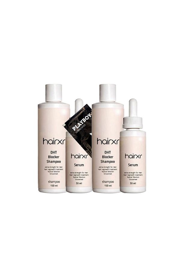 Hairxr DHT Blocker 2 x 150 ml Saç Bakım Şampuanı- 30 ml Saç Güçlendirci Serum+Jelle - 1