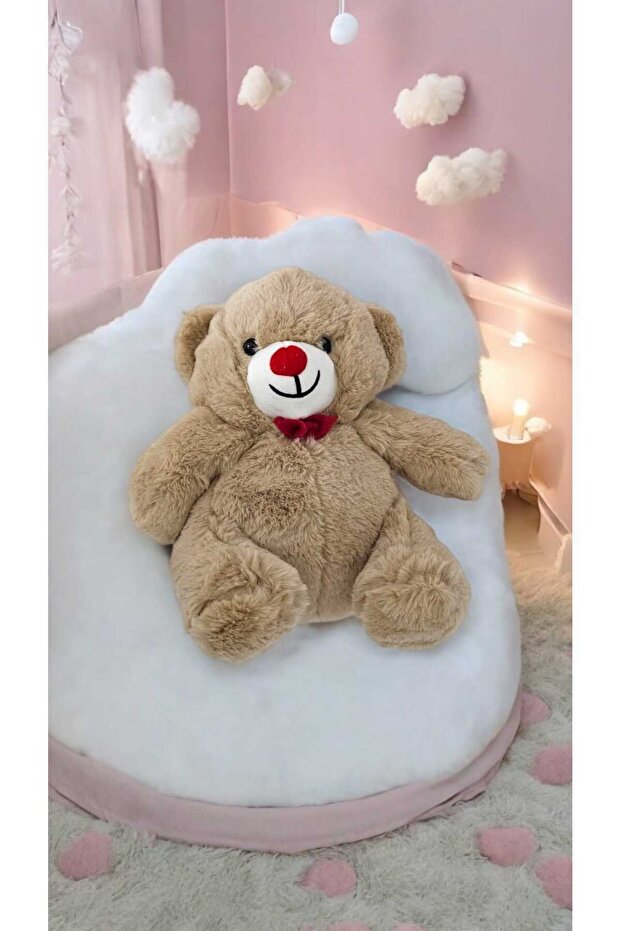 Toyzz Mini Bear Cute Brown Bear Plush Toy & Pillow & Sleeping Companion & Gift 25 cm