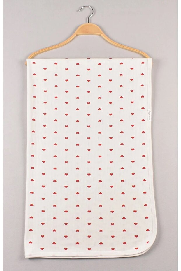 Baby Blanket Reported Fabric Heart Patterned Double Layer 85*90cm