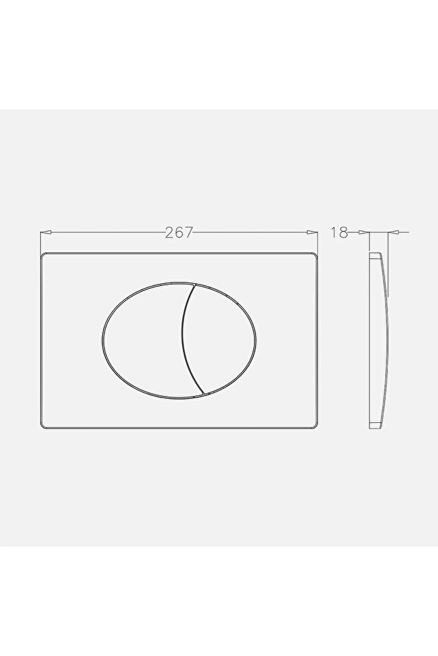 Gömme Rezervuar Kumanda Paneli Ege - 2