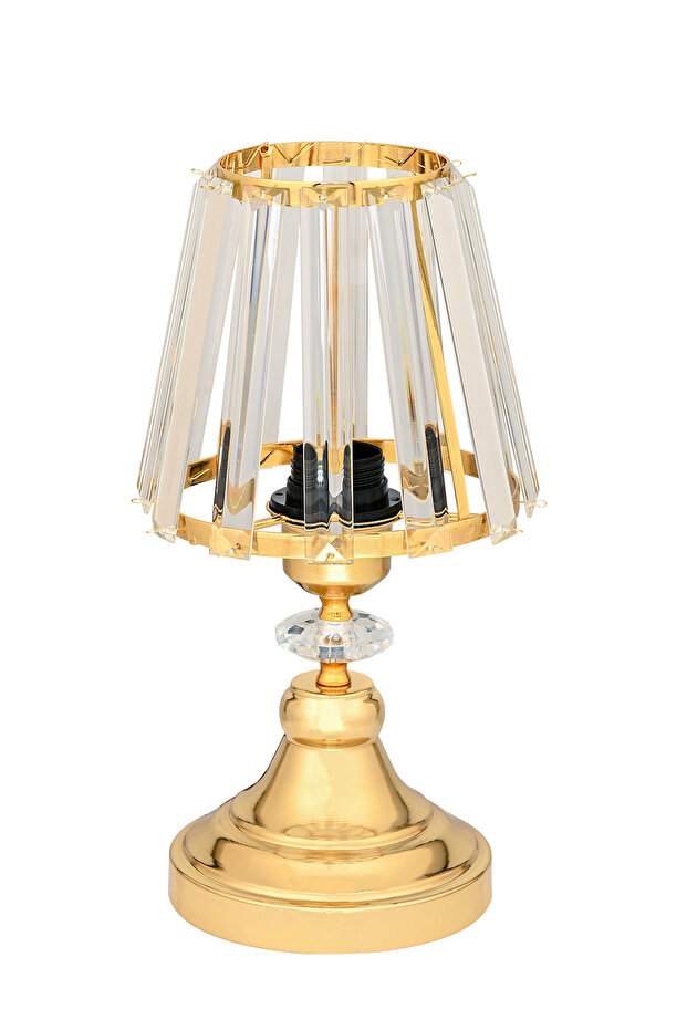 Kristal Taşlı Gold Abajur - 6