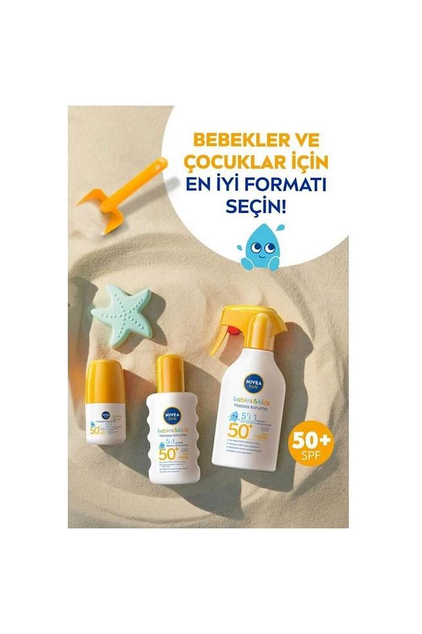Sun Babies & Kids Hasas Koruma 5 in 1 Arada SPF 50+ Roll On 50 ml - 2