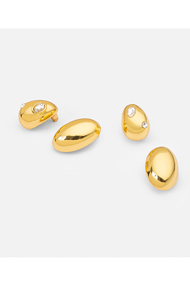 Strass taşlı küpe seti - 4