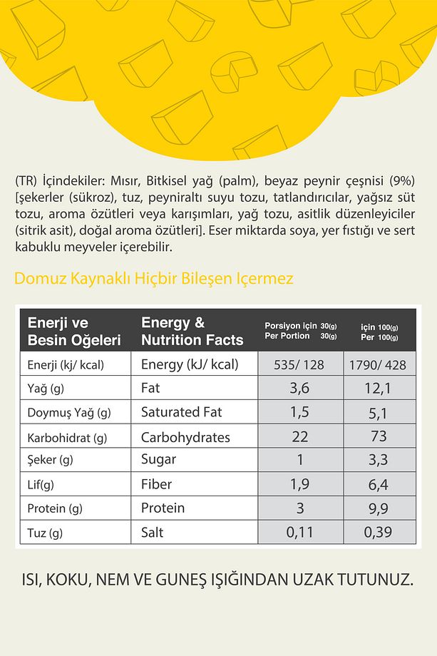 Popcorn Beyaz Peynir Patlamış Mısır 35 gr X24 Adet - 3