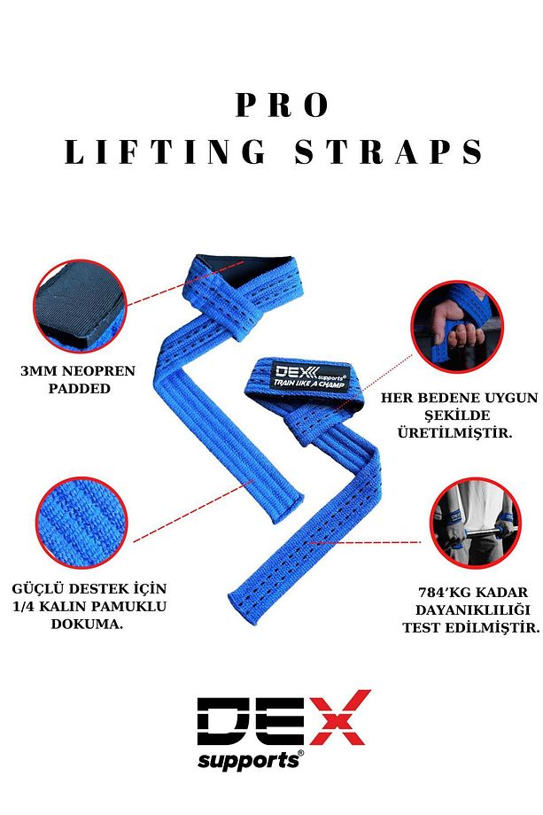 Lifting Straps Halter Kayışı 2'li Paket - 5
