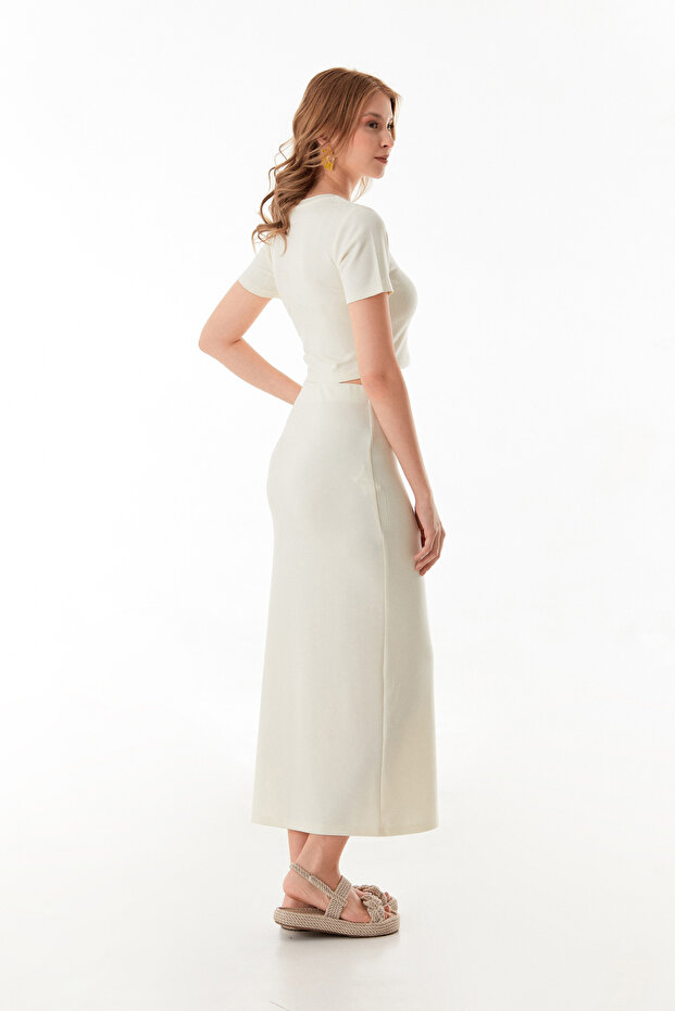 Basic Modal 2 Li Crop Etek Takım - 4