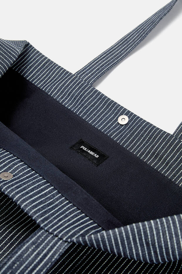 Çizgili STWD tote çanta - 2