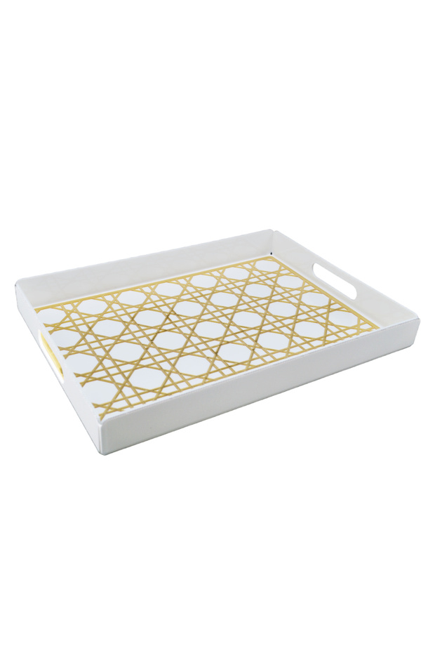 2-piece plastic serving tray set - 4