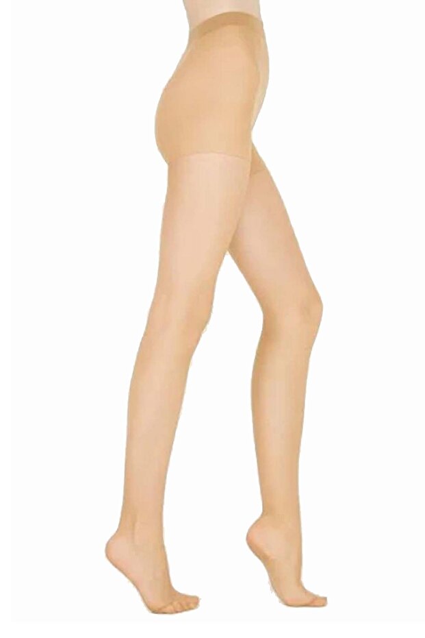 Women's Pantyhose 3-Piece 20 Denim Thin Toe Reinforced Durable Matte -