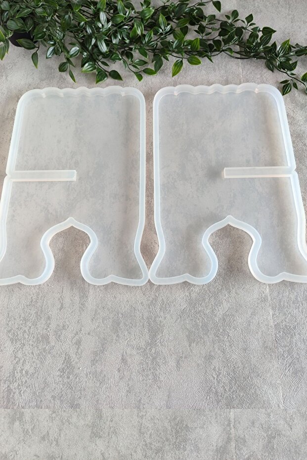 DALGALI DİKDÖRTGEN RAHLE SETİ EPOKSİ SİLİKON KALIBI - 4