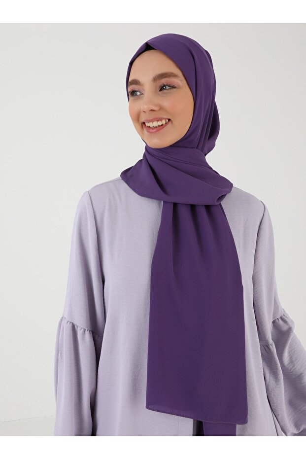 Women's Lilac Crepe Shawl 1787754