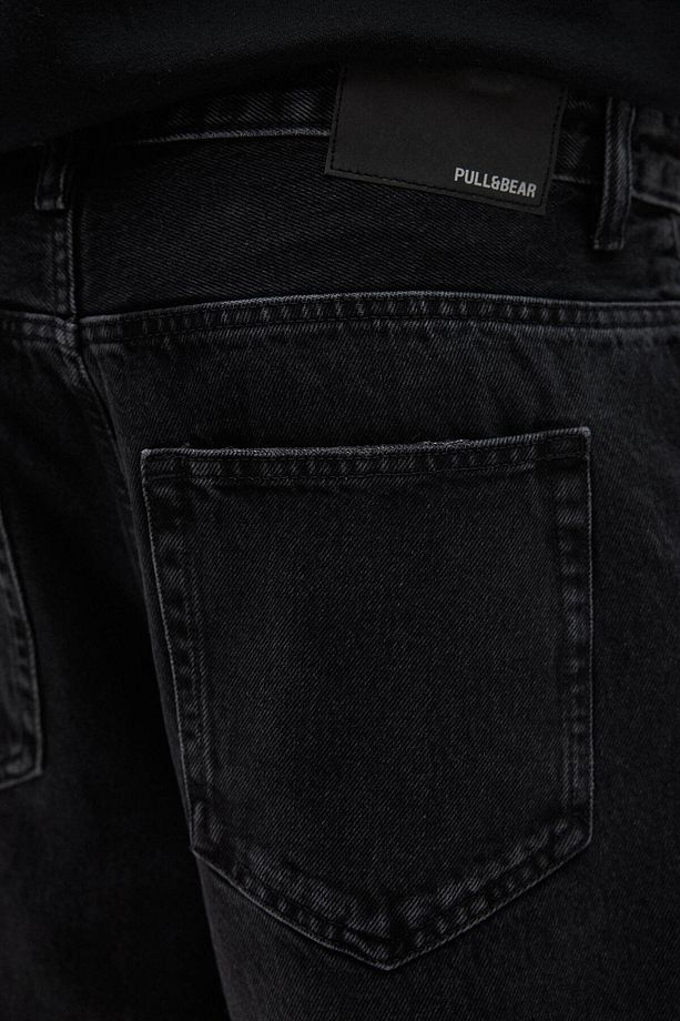 Standard fit denim bermuda şort - 5