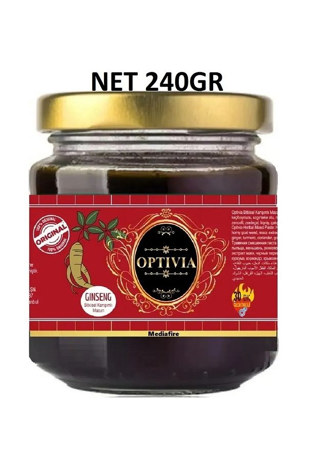240gr Mesir Atom Optiviam Macun Kuvvetiniz Macunu Ginseng Epimedyumlum Epimediumnz Macun - 1