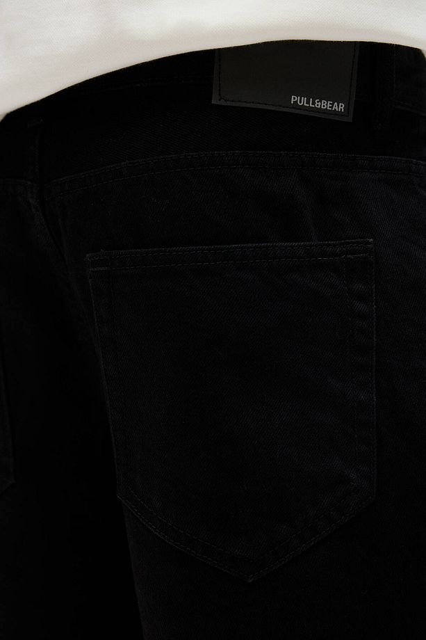 Standard fit denim bermuda şort - 3