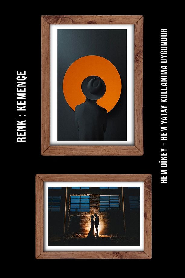 5 Adet A4 Çerçeve - Fotoğraf Ve Sertifika Çerçevesi - 21x30 Çerçeve - Mdf Kemençe Çerçeve - 6