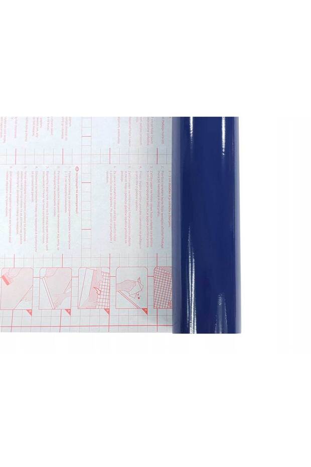 176-0689 Düz Parlak Lacivert Kendinden Yapışkanlı Folyo ( 45 Cm X 1 Mt ) - 4