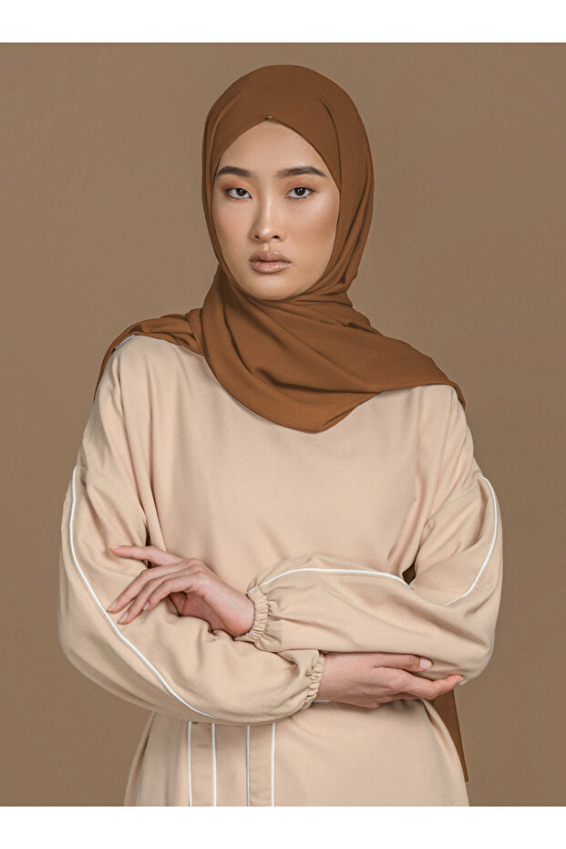 Krep Şal - Latte - - 3