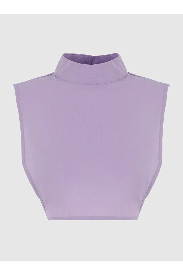 Guler din material de bumbac liliac - 1