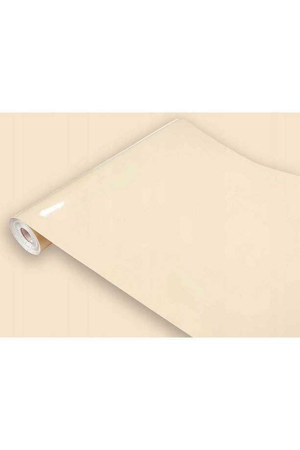 176-2214 Düz Parlak Krem Kendinden Yapışkanlı Folyo ( 45 Cm X 1 Mt ) - 2
