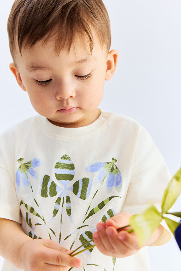 Baskı Motifli Tişört - 1