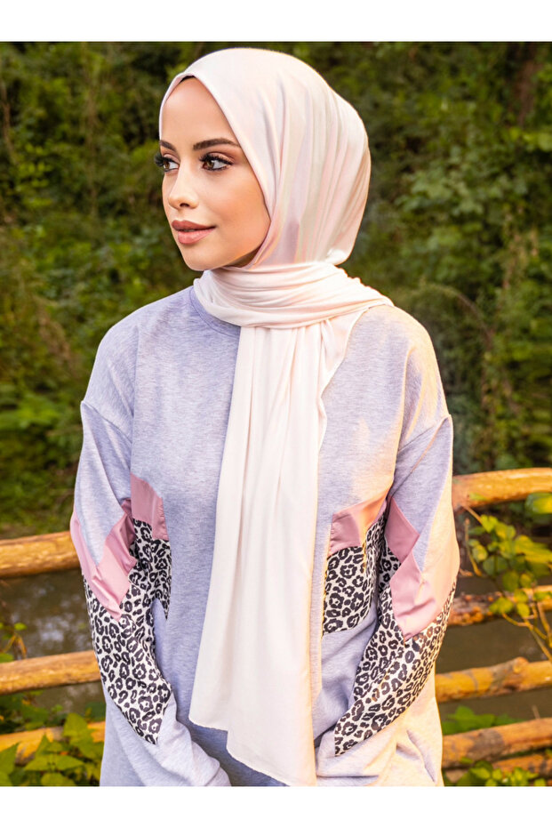 Flexible Jersey Viscose Shawl - Ecru - Canvas