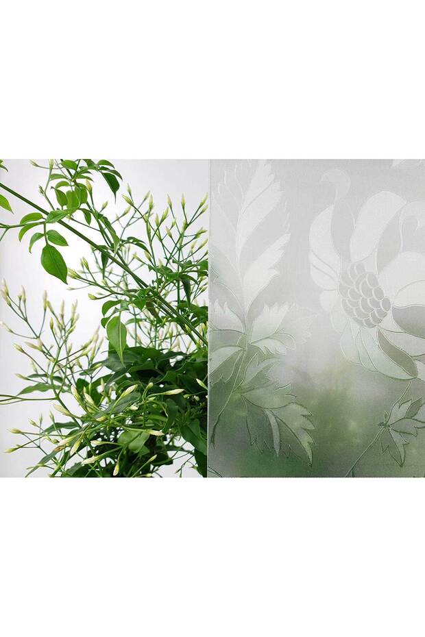 176-8325 Çiçek Desen Kendinden Yapışkanlı Cam Folyo (67 CM X 1 MT) - 3