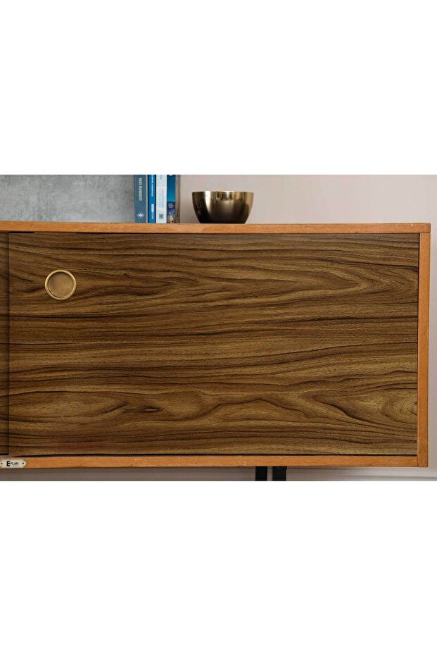 276-0037 Ceviz Ahşap Görünümlü Yapışkanlı Folyo ( 45 Cm X 2 Mt ) - 2