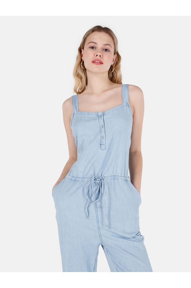 Regular Fit Kadın Mavi Jean Pantolon - 3