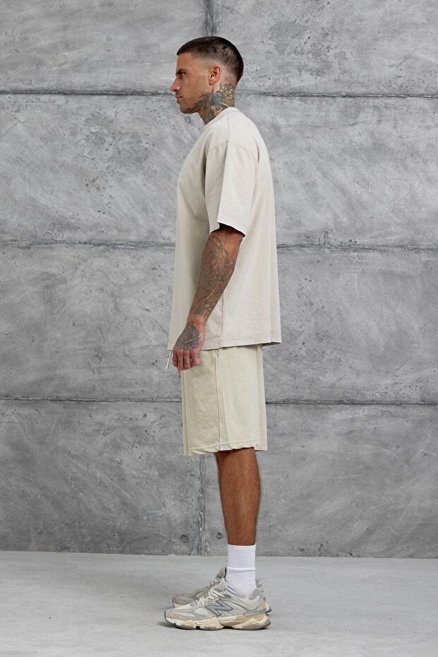 Krem Basic Oversize Tshirt - 4