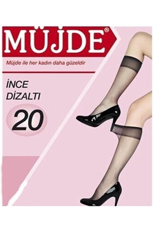 20 Denier Thin Knee High Socks - 1